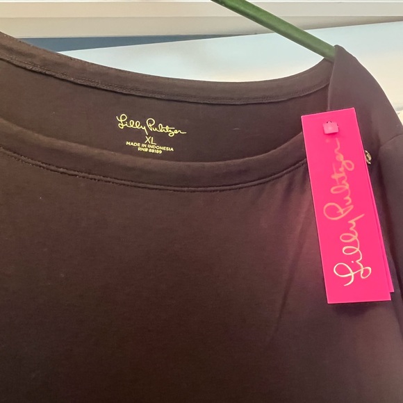 NWT Classic Black Lilly Pultzer Dress with gold buttons. Size XLG - Picture 2 of 9